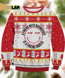 A Friend With Budweiser Ugly Sweater