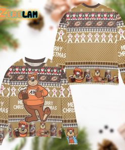 A W Root Beer Snowflake Pattern Ugly Sweater