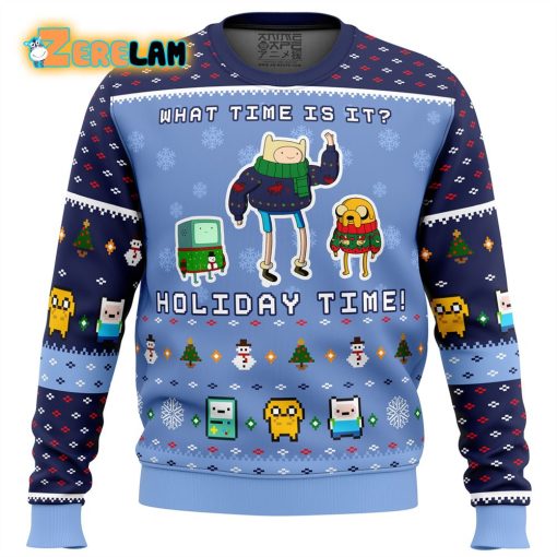 Adventure Time Christmas Time Ugly Sweater For Unisex