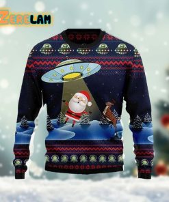Alien Dont Catch Santa Christmas Ugly Sweater
