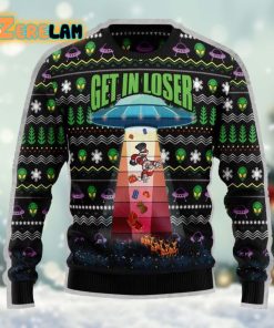 Alien Get In Loser Funny Christmas Gift Xmas Ugly Sweater