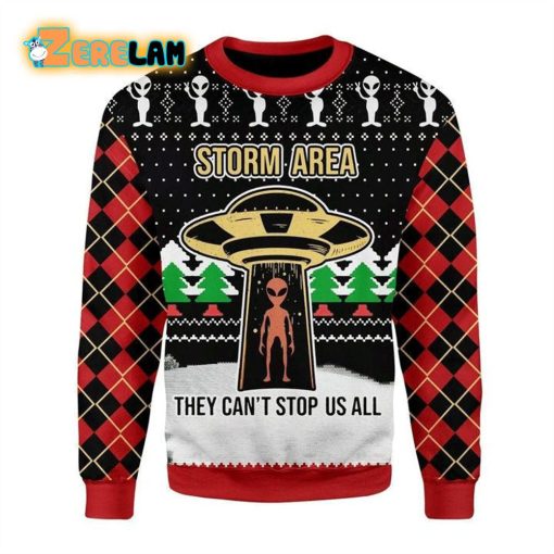 Alien Storm Area They Cant Stop Us All Ugly Sweater