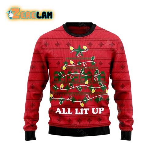 All Lit Up Noel Tree Christmas Ugly Sweater For Men Women