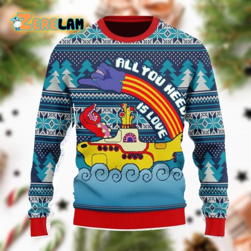 All You Need Is Love Christmas Funny Ugly Sweater
