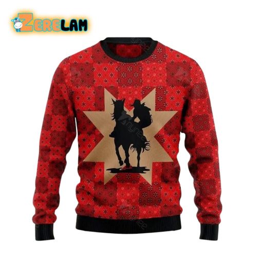 Amazing Cowgirl Christmas Ugly Sweater