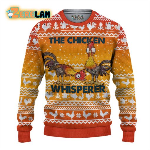 Amazing Funny Chicken Whisperer Ugly Sweater