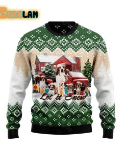 American Foxhound Let It Snow Ugly Sweater