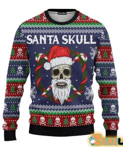 Animal Santa Skull Ugly Sweater Festive And Trendy Holiday Apparel