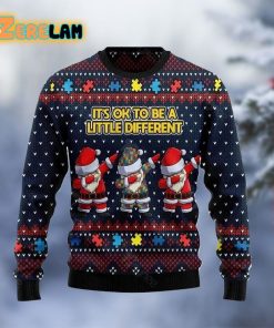Autism Awareness Funny Santa Clauses Ugly Sweater