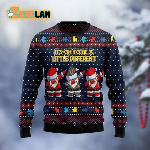 Autism Awareness Funny Santa Clauses Ugly Sweater