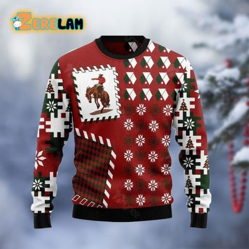 Awesome Cowboy Christmas Ugly Sweater