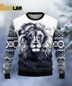 Awesome Lion Ugly Sweater For Men And Women