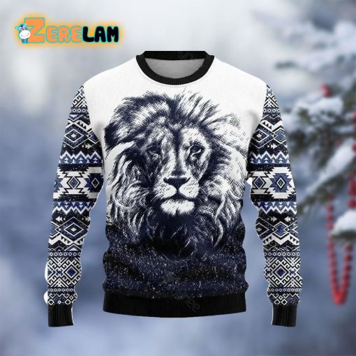 Awesome Lion Ugly Sweater For Men And Women