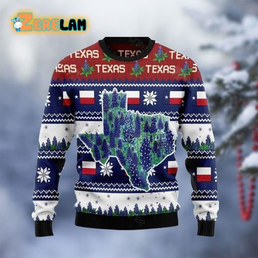 Awesome Texas Bluebonnet Ugly Sweater