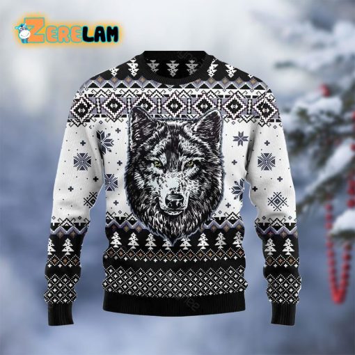 Awesome Wolf Christmas Ugly Sweater
