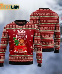 Bake Someone Happy Christmas Ugly Sweater