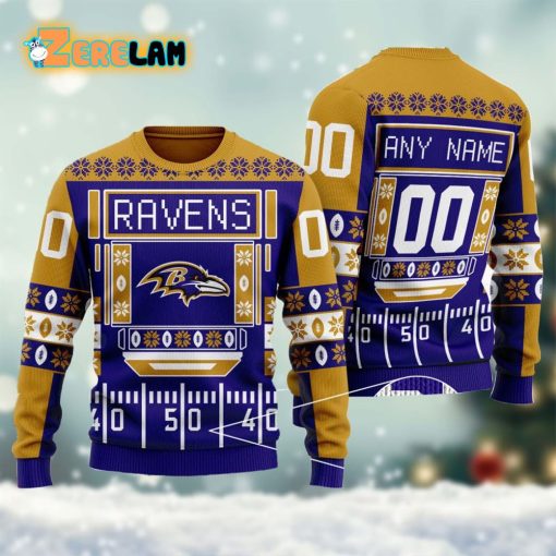 Ravens Christmas Ugly Sweater