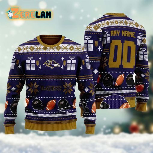 Ravens Woolen Xmas Ugly Sweater