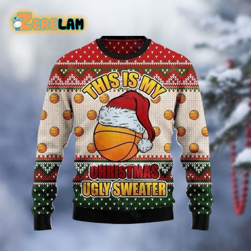 Basketball This Is My Christmas Ugly Sweater