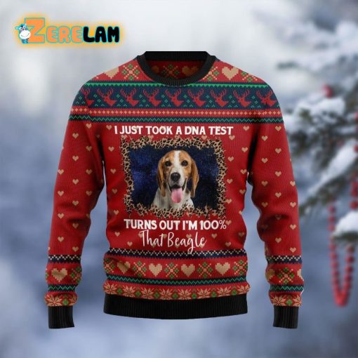 Beagle Dog Xmas Ugly Sweater