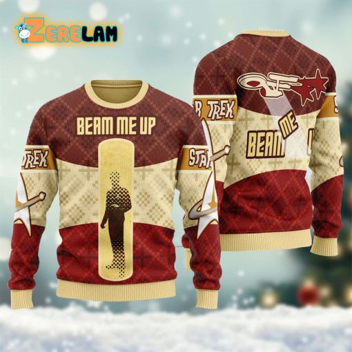 Beam Me Up Christmas Ugly Sweater