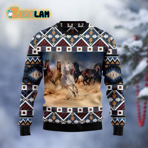 Beautiful Horses Christmas Ugly Sweater