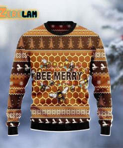 Bee Merry Christmas Funny Ugly Sweater