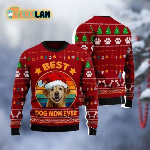 Best Dog Mom Ever Christmas Ugly Sweater