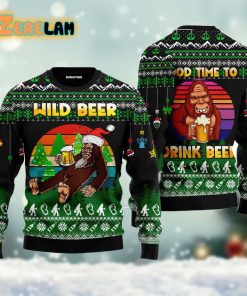 Bigfoot Beer Christmas Ugly Sweater