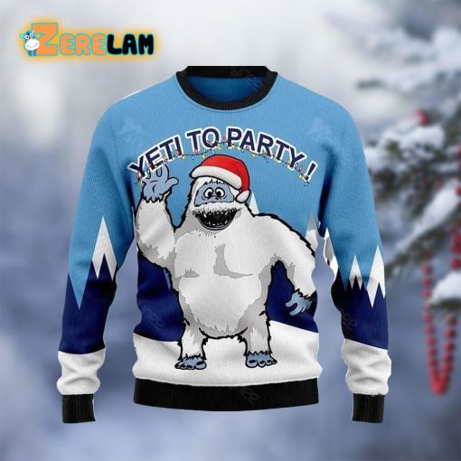 Bigfoot Party Christmas Ugly Sweater