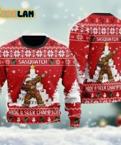 Bigfoot Funny Ugly Sweater