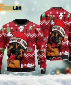 Black And Tan German Shepherd Dog Ugly Sweater