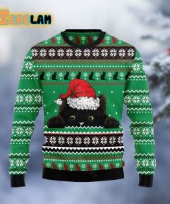 Black Cat Hide Christmas Ugly Sweater