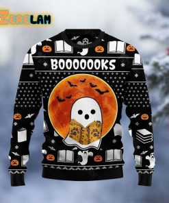 Book Boo Christmas Ugly Sweater