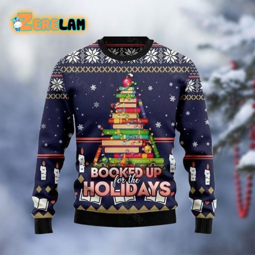 Book Christmas Tree Ugly Sweater