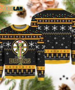 Bruins Funny Grnch Christmas Ugly Sweater