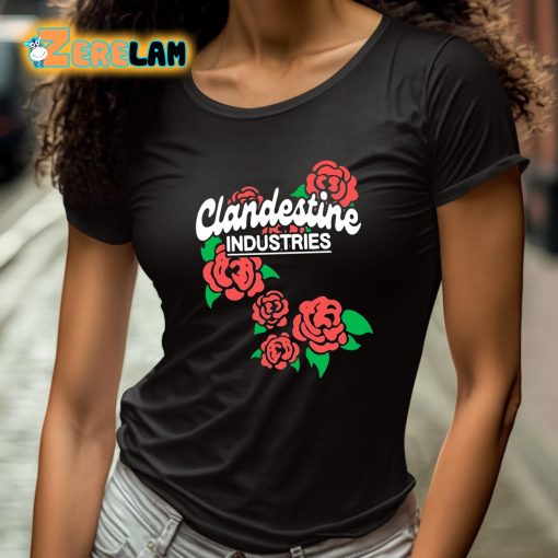 Clandestine Industries Band Of Roses Shirt