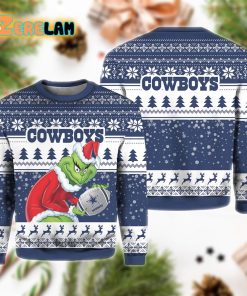 Cowboys Grnch Stolen Ugly Sweater Christmas