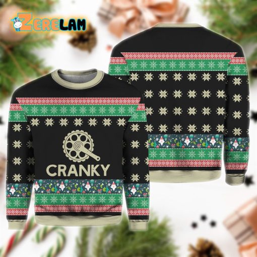 Cranky Sweater Funny Bicycle Christmas Ugly Sweater