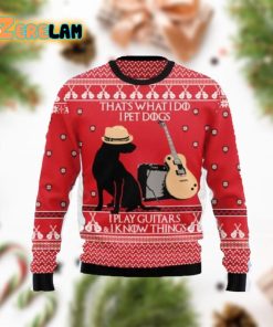 Dog Guitar Christmas 3D Ugly Sweater