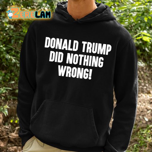 Donald Trump Did Nothing Wrong Shirt