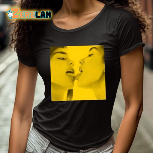 Dua Lipa Hungary Houdini Yellow Photo Shirt