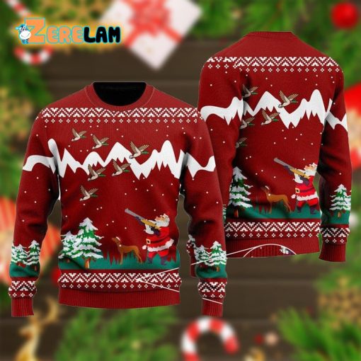 Duck Hunting Christmas Ugly Sweater