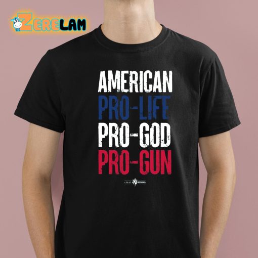 Eric Matheny American Pro Life God Guns Shirt