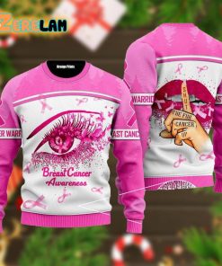 Eye And Lips Breast Cancer Awareness Ugly Sweater