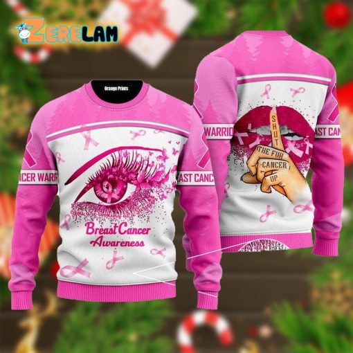 Eye And Lips Breast Cancer Awareness Ugly Sweater