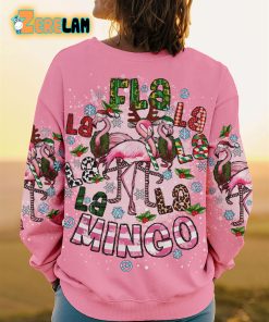 Fla La La La Mingo Christmas Pink Sweatshirt