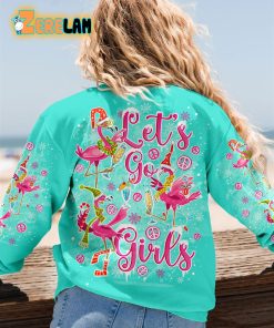 Flamingo Let’s Go Girls Christmas Sweatshirt