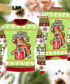 Funny Cat Merry Christmas Ugly Sweater For Men Women