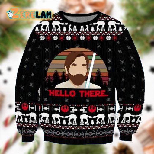 Funny Hello There Christmas 3D Ugly Sweater